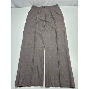 VTG Sansabelt Dress Wool Pants Mens 38x36 Brown Wool Pleated Elastic Waist